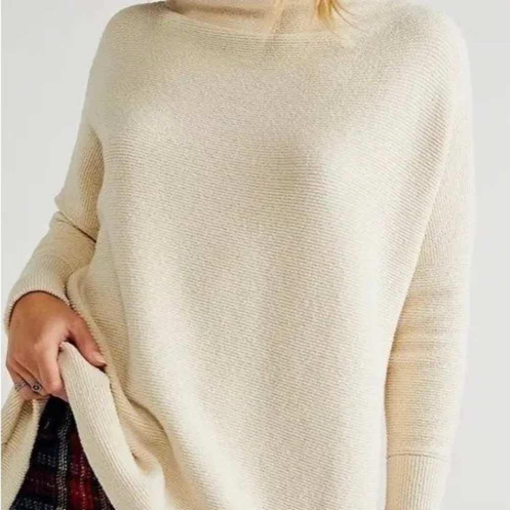 Free People Ottoman Slouchy Tunic Parchment